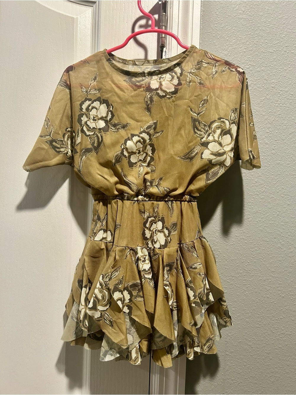 Joyfolie Girls Floral Ruffle Dress